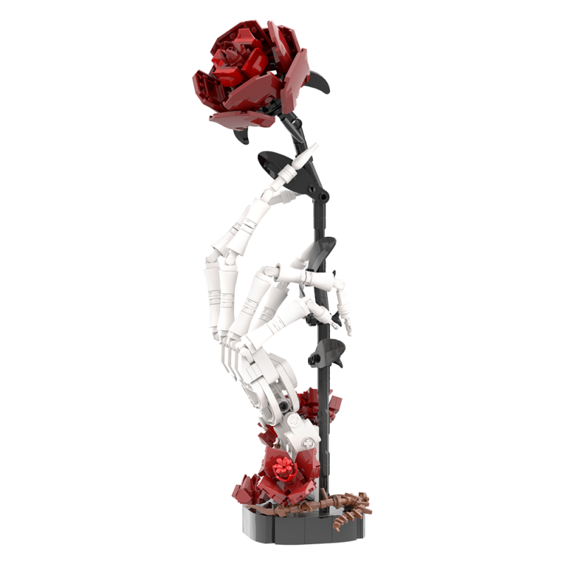 GOBRICKS MOC S0077 Skull Rose - YWOBB