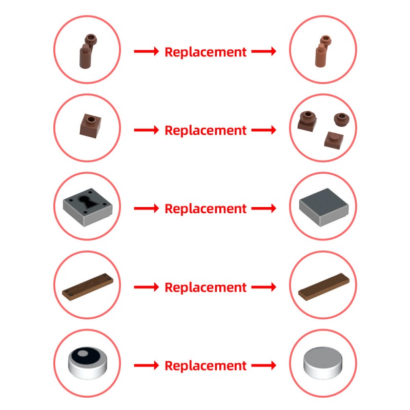 GOBRICKS MOC 231107 Monsters Haunted Mansion Alternate build of 3x31167 - YWOBB