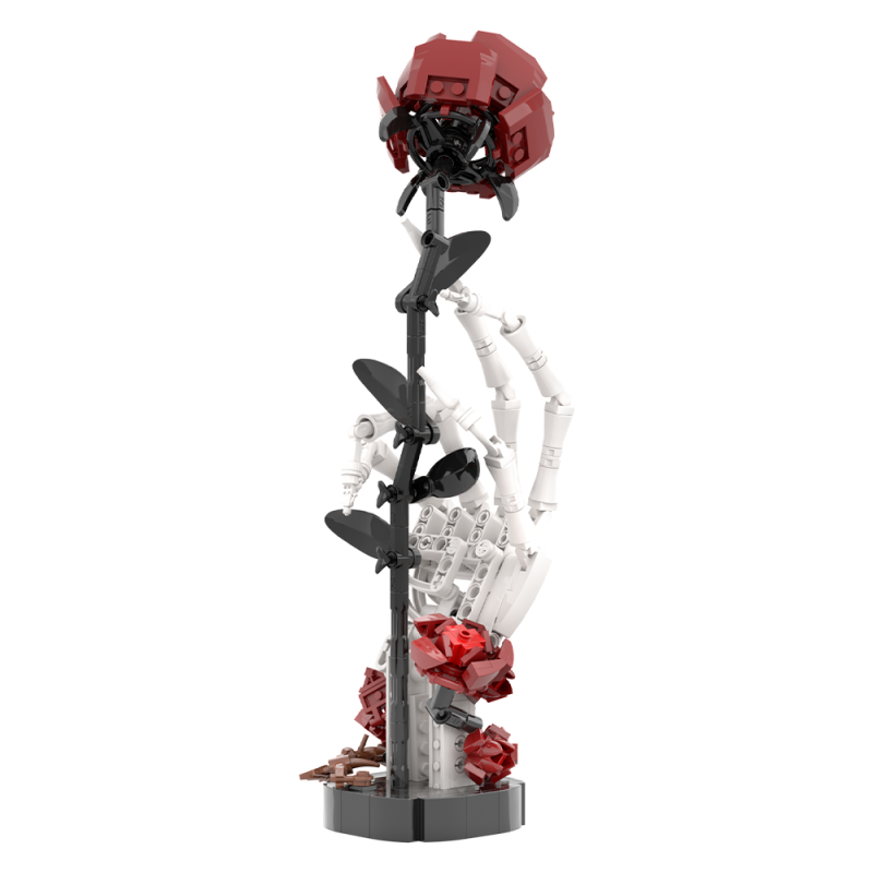 GOBRICKS MOC S0077 Skull Rose - YWOBB