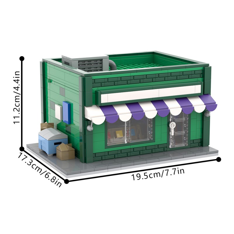 GOBRICKS MOC S0096 The Simpsons - Baseball Card Shop - YWOBB