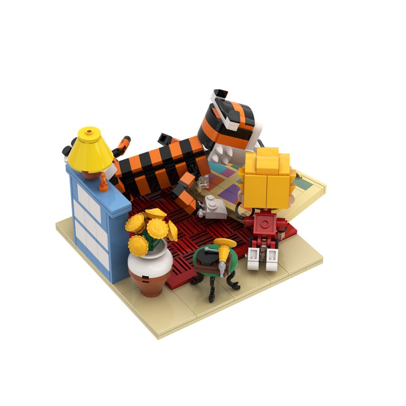 GOBRICKS MOC S0088Y01 Calvin and Hobbes - YWOBB