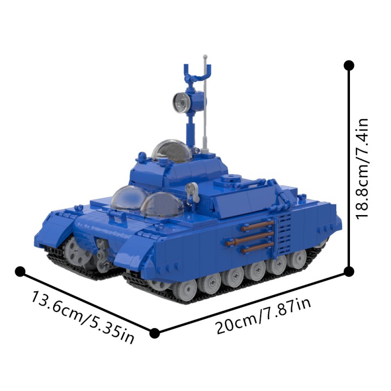GOBRICKS MOC 219269 Moon Tank Tintin Explorers On The Moon - YWOBB