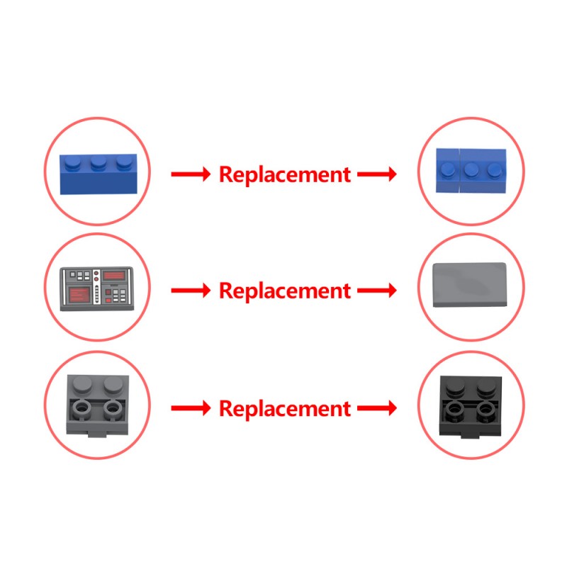 GOBRICKS MOC 219269 Moon Tank Tintin Explorers On The Moon - YWOBB