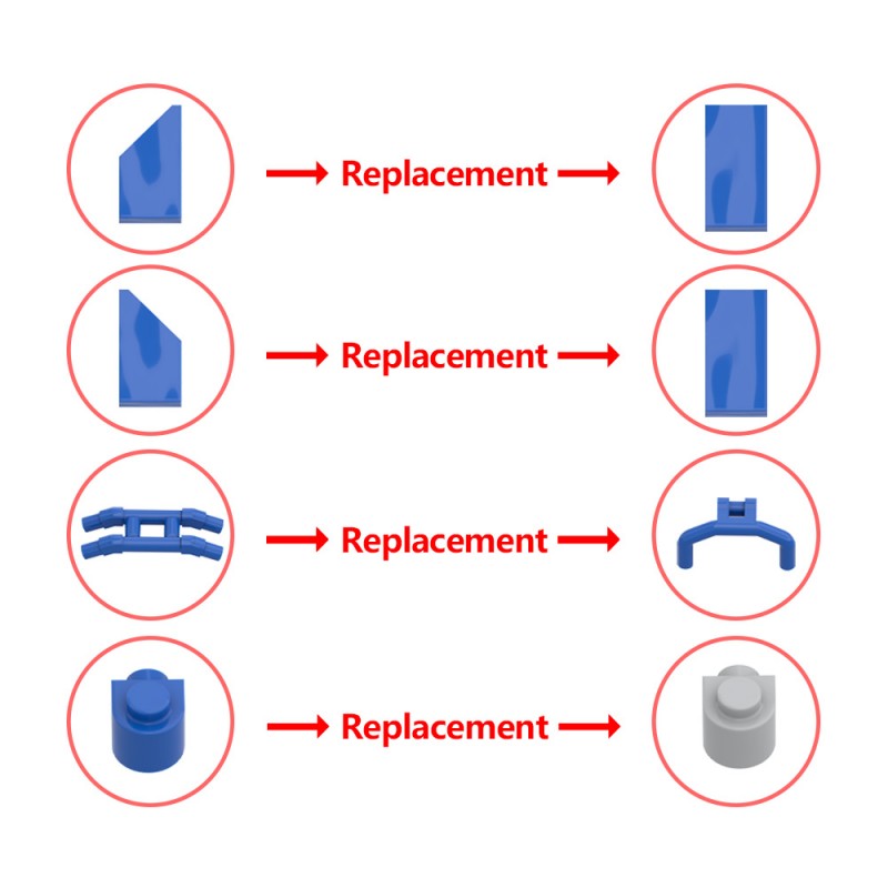 GOBRICKS MOC 219269 Moon Tank Tintin Explorers On The Moon - YWOBB