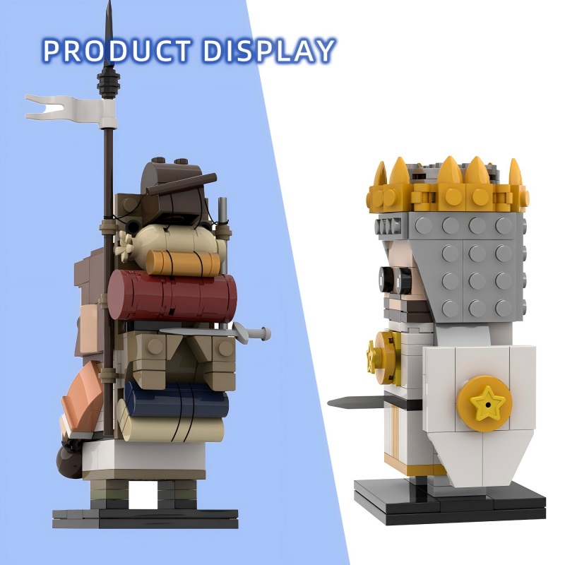 GOBRICKS MOC S0092 Monty Python and the Holy Grail – King Arthur and Patsy - YWOBB
