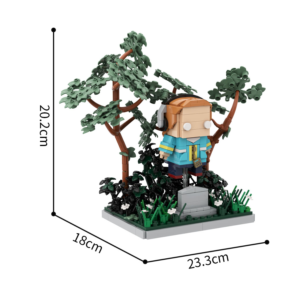 GOBRICKS MOC S0114 Stranger Things – Max at the Cemetery - YWOBB