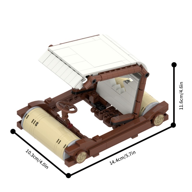 GOBRICKS MOC S0107Y02 The Flintstones — Fred and Wilma - YWOBB