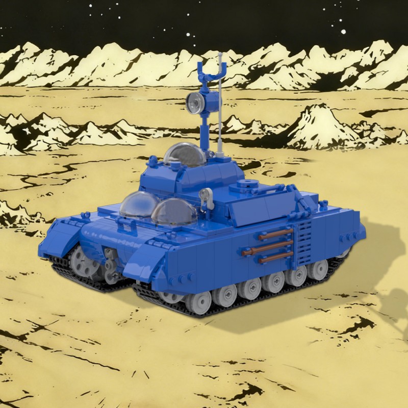 GOBRICKS MOC 219269 Moon Tank Tintin Explorers On The Moon - YWOBB