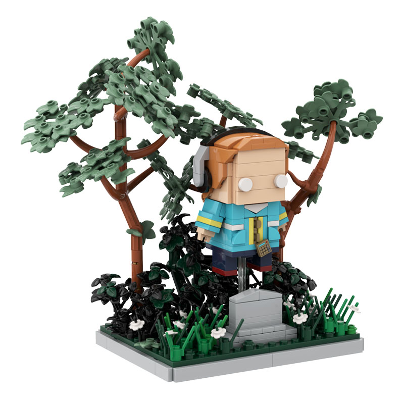GOBRICKS MOC S0114 Stranger Things – Max at the Cemetery - YWOBB