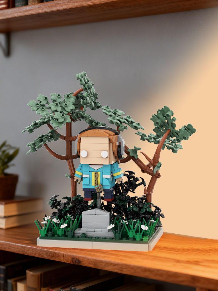 GOBRICKS MOC S0114 Stranger Things – Max at the Cemetery - YWOBB