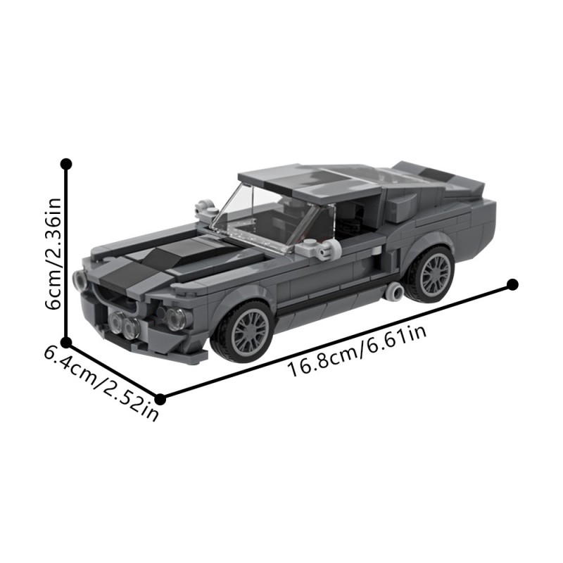 GOBRICKS MOC 57356 Eleanor - Ford Mustang Shelby GT500 - YWOBB