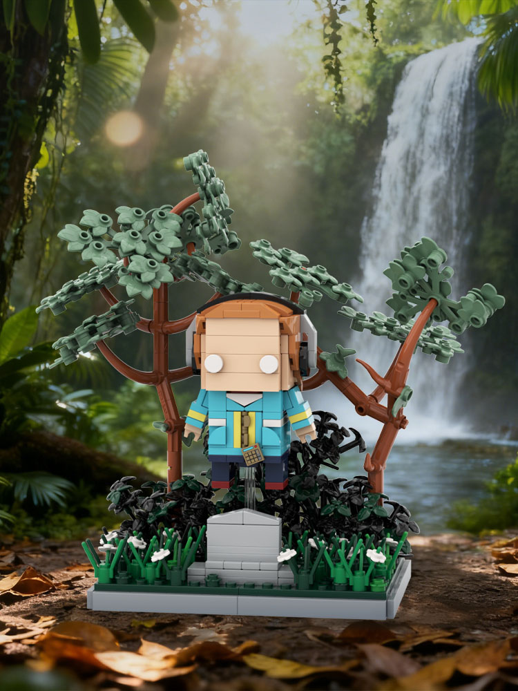 GOBRICKS MOC S0114 Stranger Things – Max at the Cemetery - YWOBB