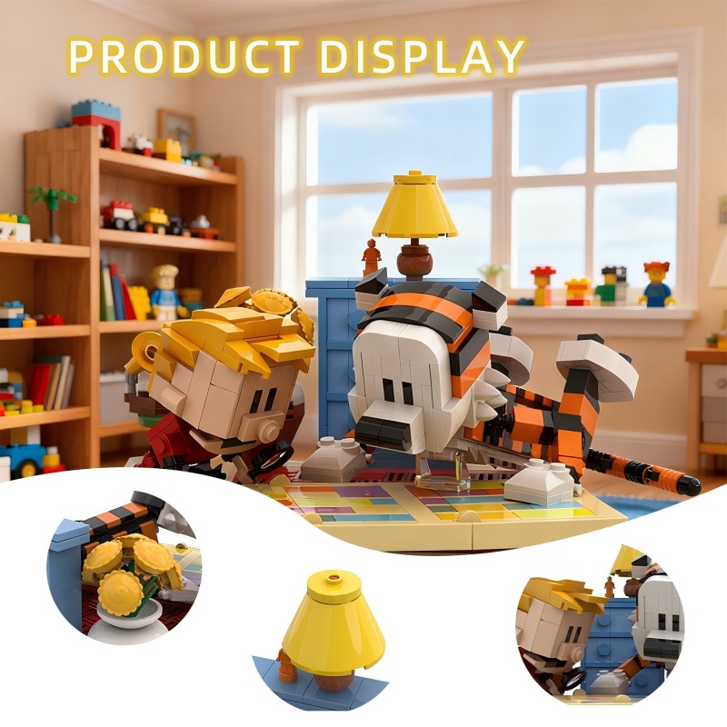 GOBRICKS MOC S0088Y01 Calvin and Hobbes - YWOBB