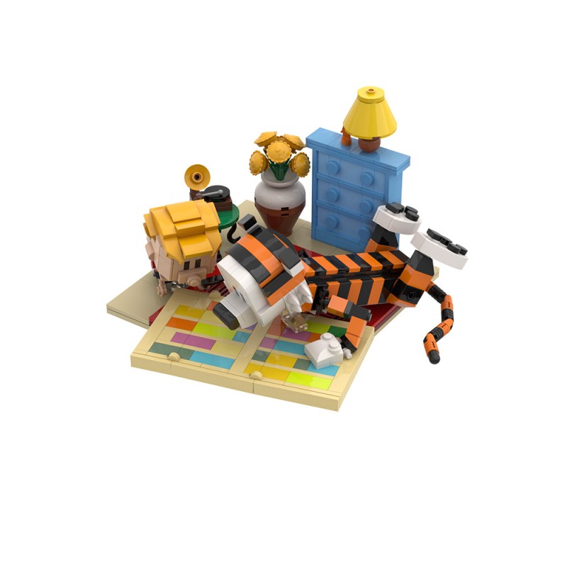 GOBRICKS MOC S0088Y01 Calvin and Hobbes - YWOBB