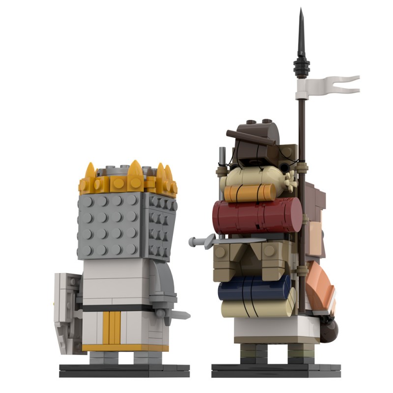 GOBRICKS MOC S0092 Monty Python and the Holy Grail – King Arthur and Patsy - YWOBB