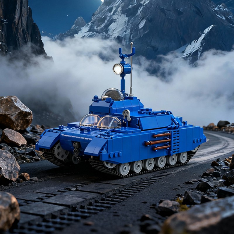 GOBRICKS MOC 219269 Moon Tank Tintin Explorers On The Moon - YWOBB