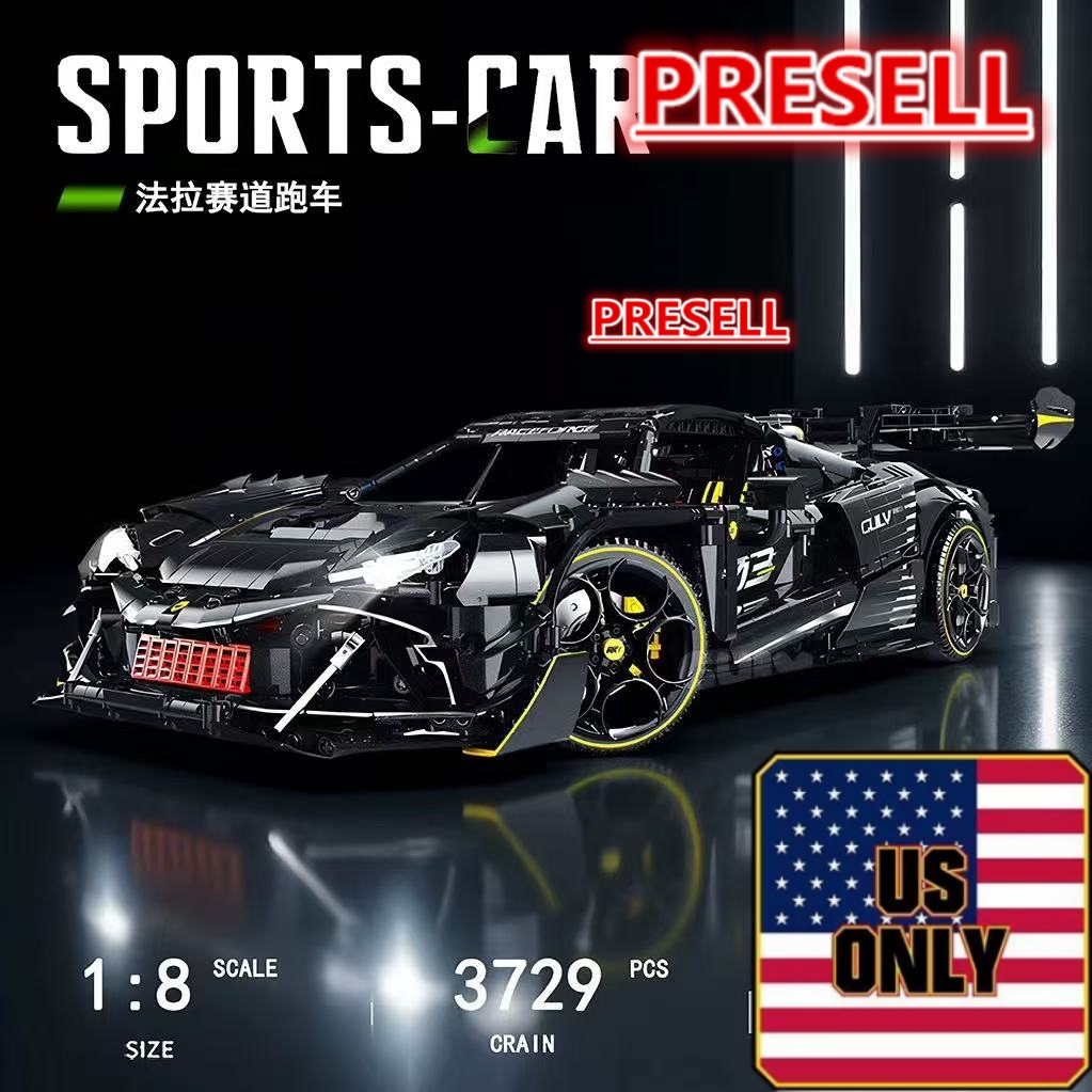 GULY 10627 Ferrari 296 1:8 OVP US Warehouse Version - YWOBB