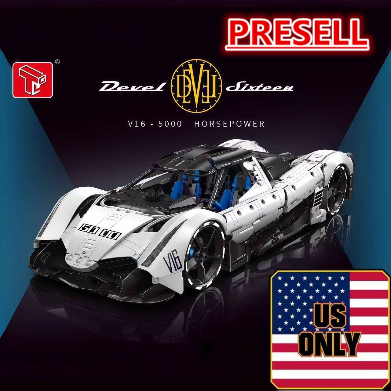 TGL T5052 1:8 Devel Sixteen V16 OVP US Warehouse Version - YWOBB