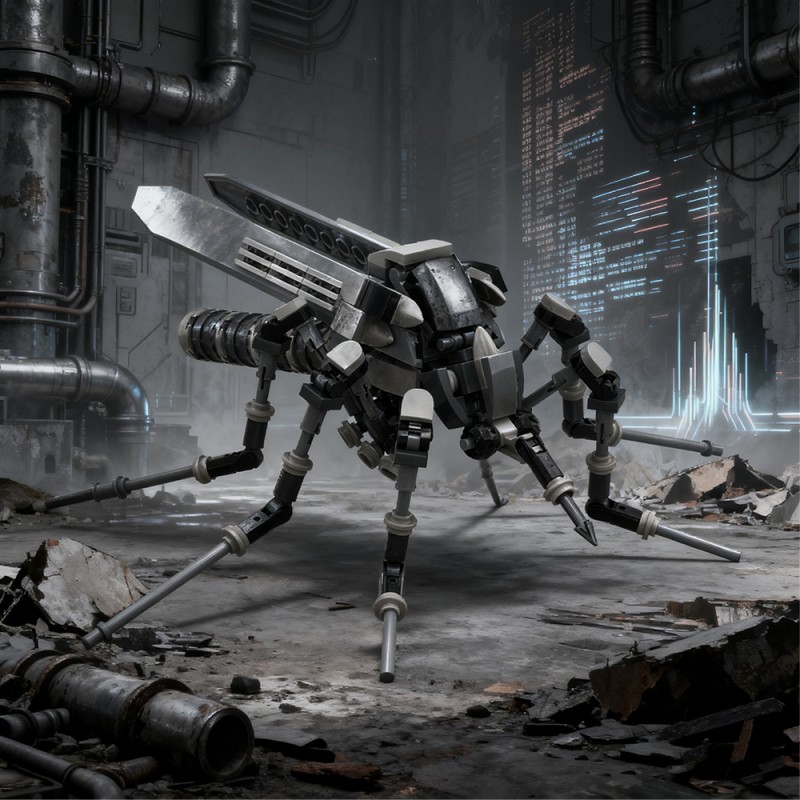 GOBRICKS MOC S0109Y02 Mechanical Insect - YWOBB