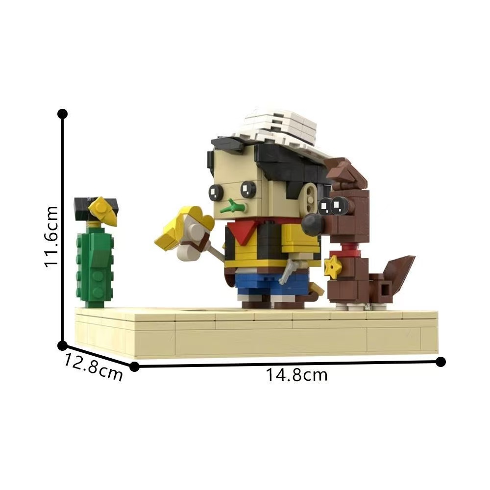 GOBRICKS MOC 234825 Luky Luck (Rantanplan and Jolly Jumper) - YWOBB