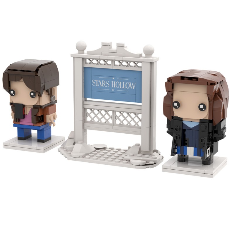 GOBRICKS MOC S0123 Gilmore Girls—Lorelai and Rory - YWOBB