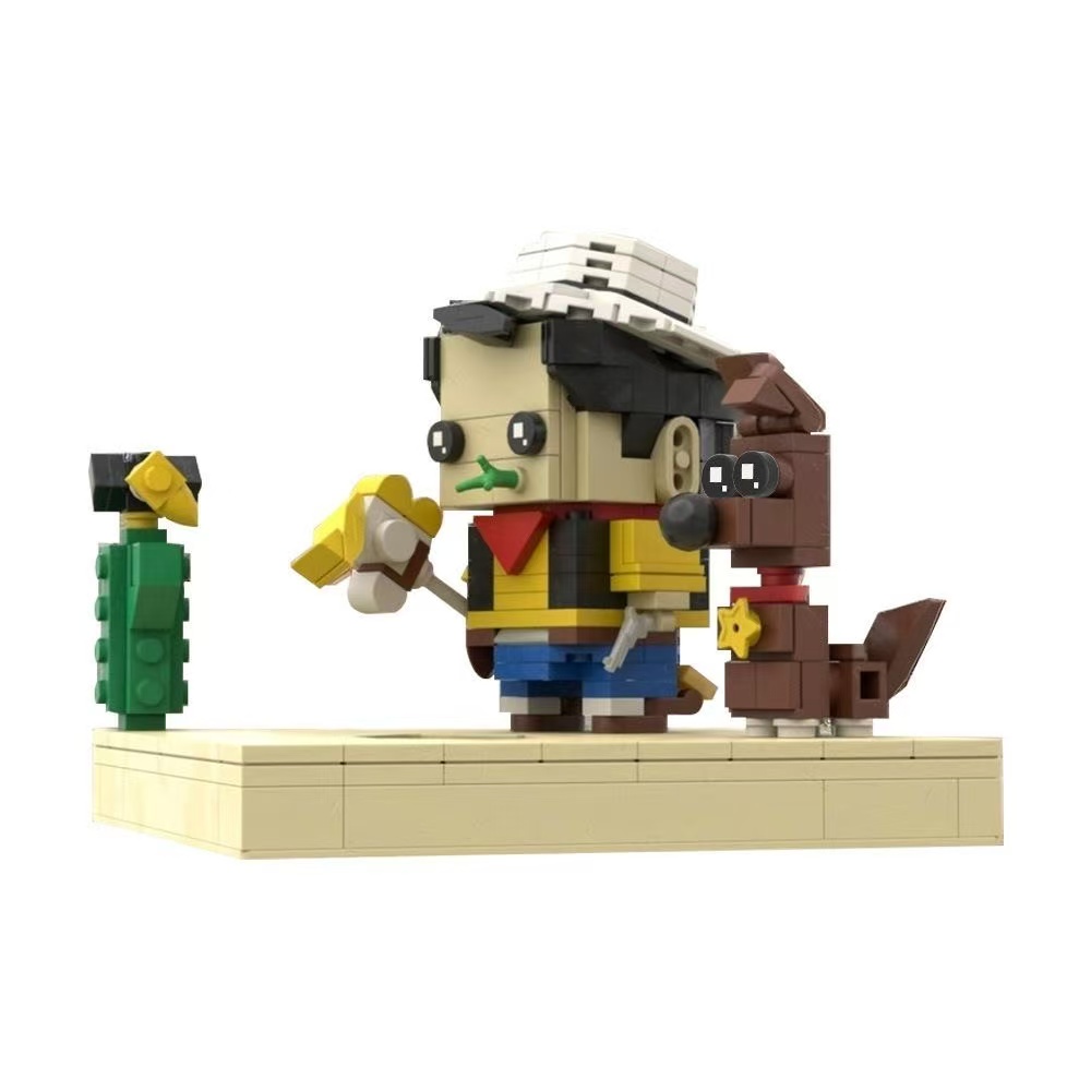 GOBRICKS MOC 234825 Luky Luck (Rantanplan and Jolly Jumper) - YWOBB