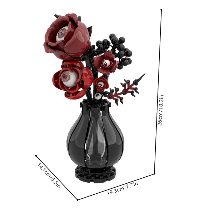 GOBRICKS MOC S0116 Gothic eye flower - YWOBB