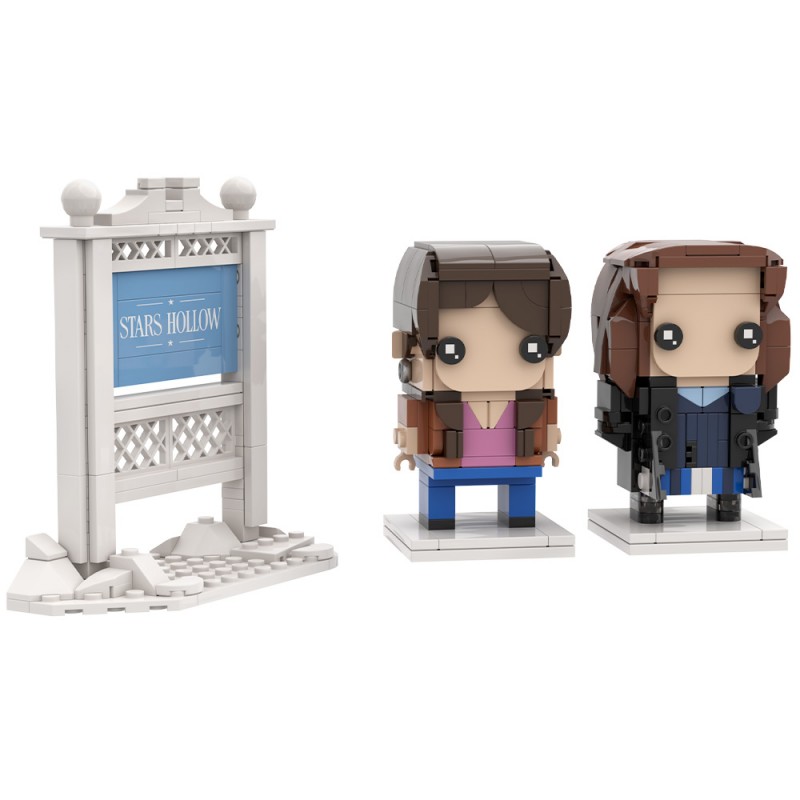 GOBRICKS MOC S0123 Gilmore Girls—Lorelai and Rory - YWOBB