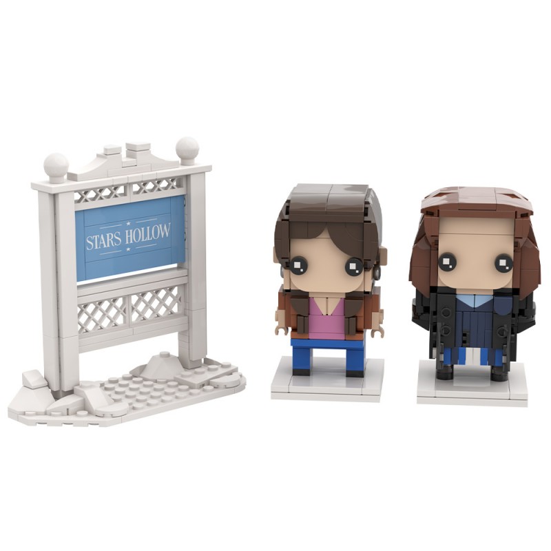 GOBRICKS MOC S0123 Gilmore Girls—Lorelai and Rory - YWOBB