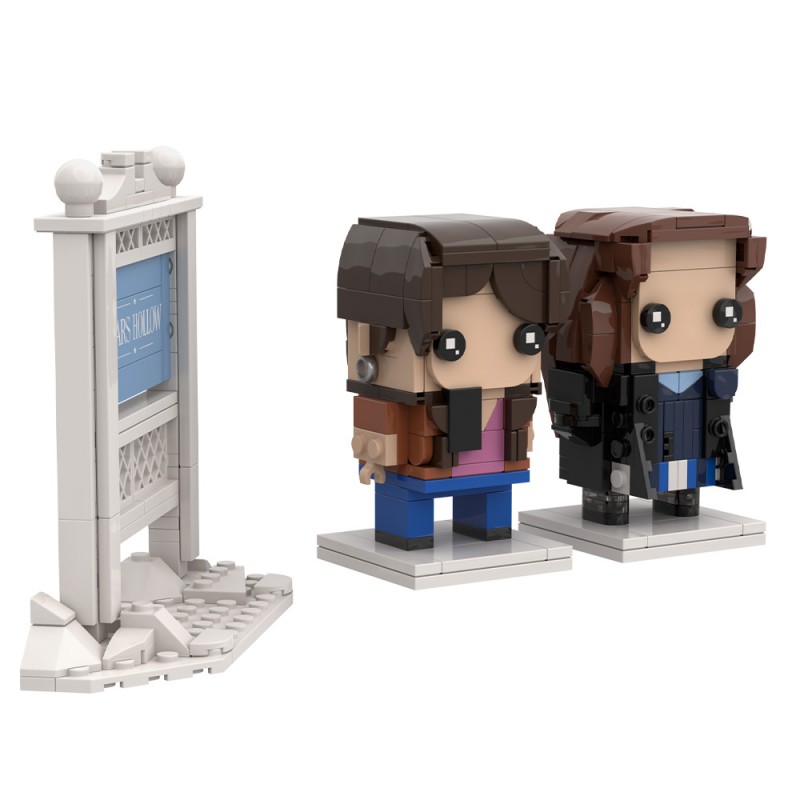 GOBRICKS MOC S0123 Gilmore Girls—Lorelai and Rory - YWOBB