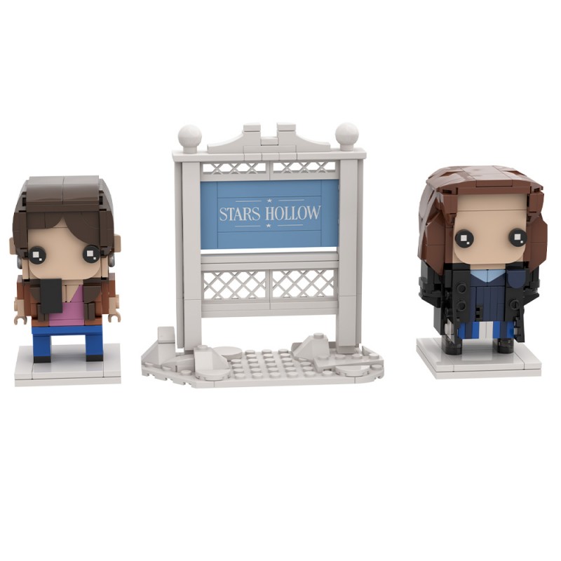 GOBRICKS MOC S0123 Gilmore Girls—Lorelai and Rory - YWOBB