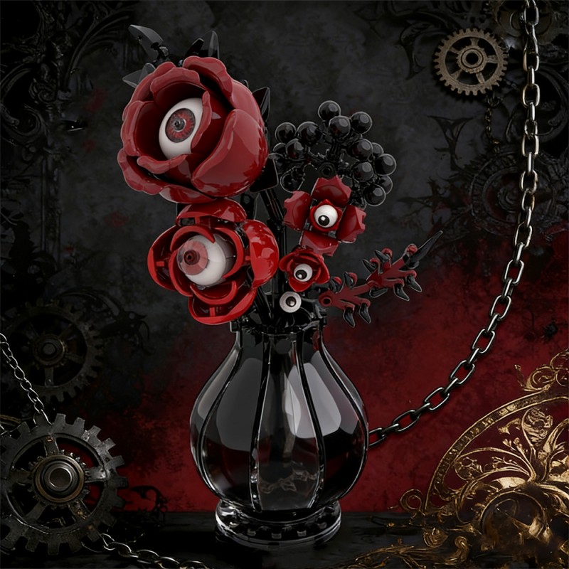 GOBRICKS MOC S0116 Gothic eye flower - YWOBB