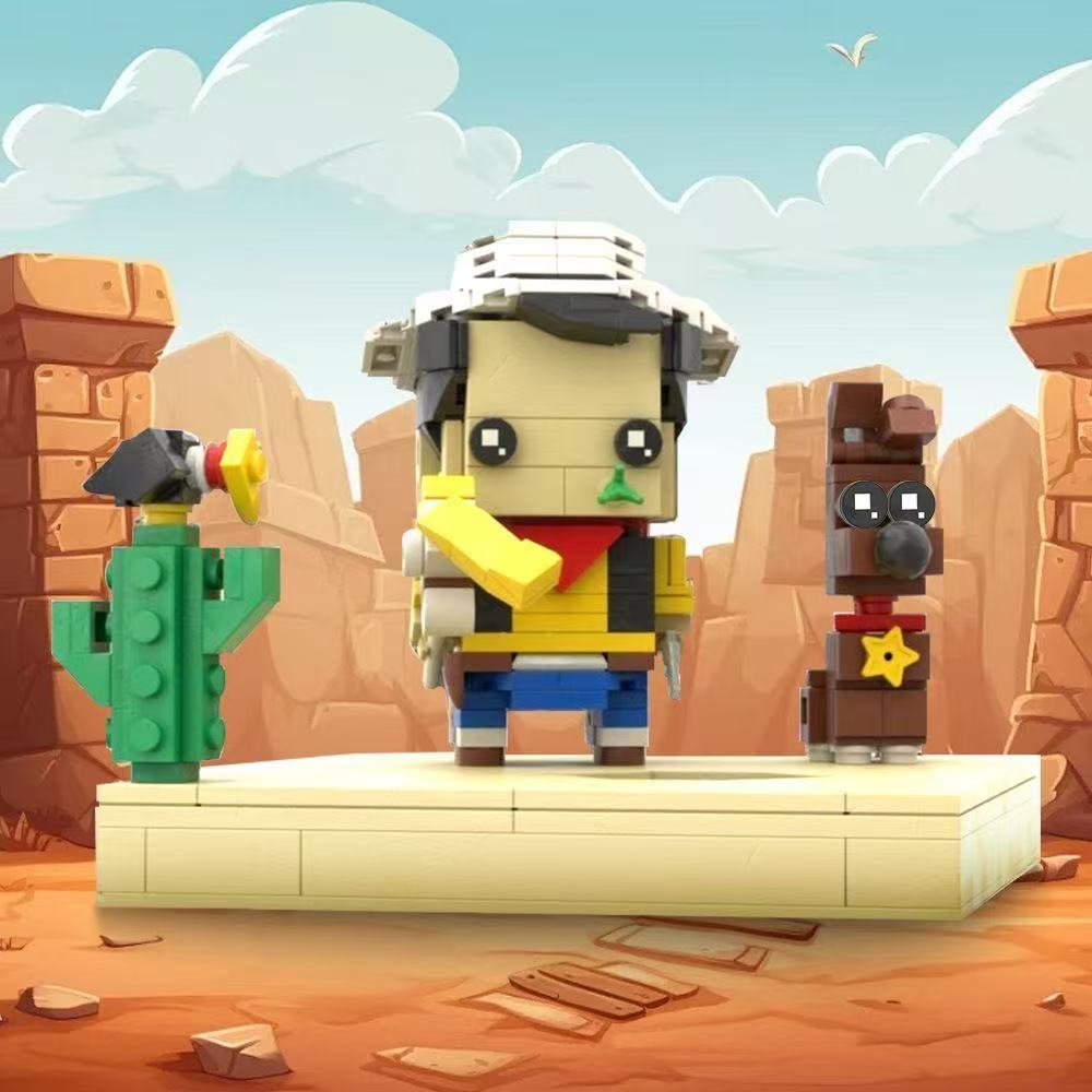 GOBRICKS MOC 234825 Luky Luck (Rantanplan and Jolly Jumper) - YWOBB