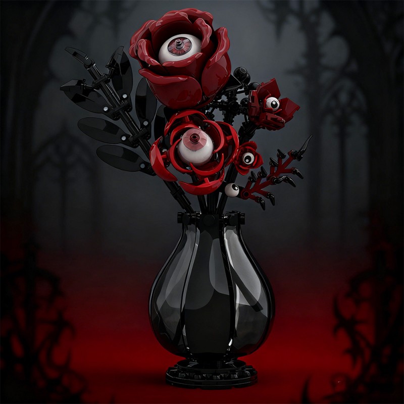 GOBRICKS MOC S0116 Gothic eye flower - YWOBB