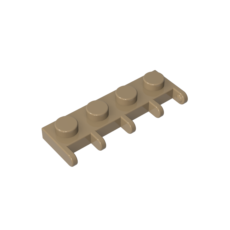 GOBRICKS GDS-M348 Hinge Plate 1 x 4 - YWOBB
