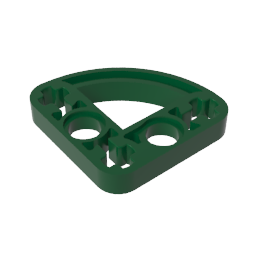 GOBRICKS GDS-990 Modified L-Shape Quarter Ellipse Thin 3 x 3 - YWOBB