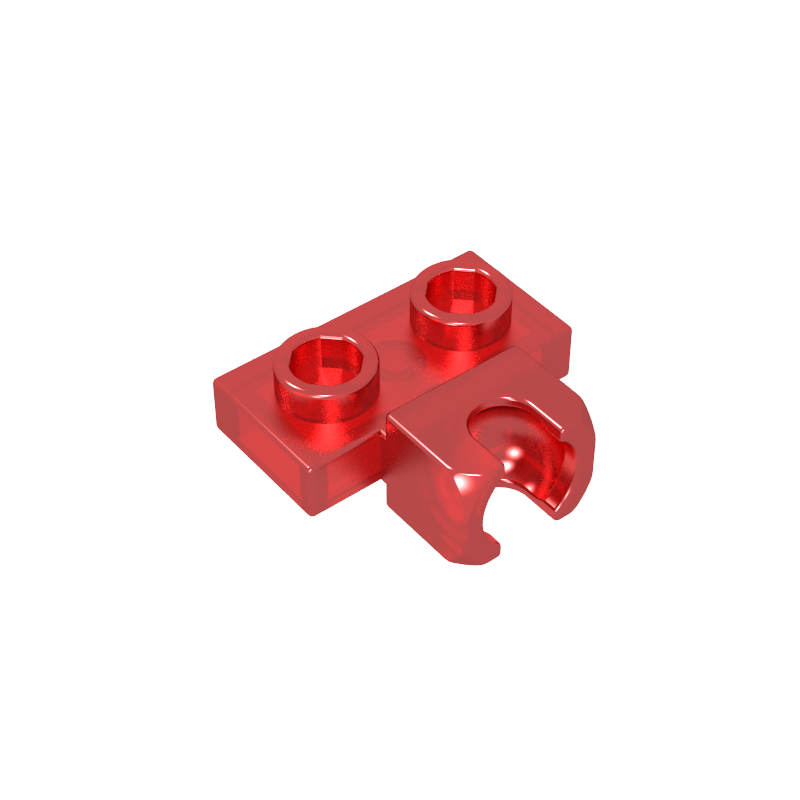 GOBRICKS GDS-850  Modified 1 x 2 with Small Tow Ball Socket on Side - YWOBB