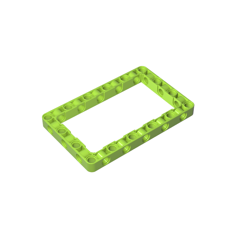 GOBRICKS GDS-1538 Technic Liftarm, Modified Frame Thick 7 x 11 Open Center - YWOBB