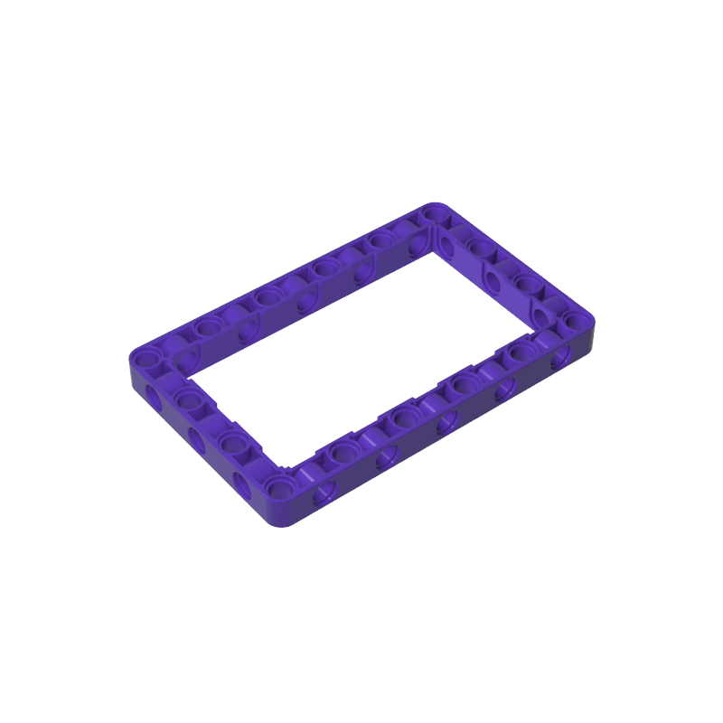 GOBRICKS GDS-1538 Technic Liftarm, Modified Frame Thick 7 x 11 Open Center - YWOBB