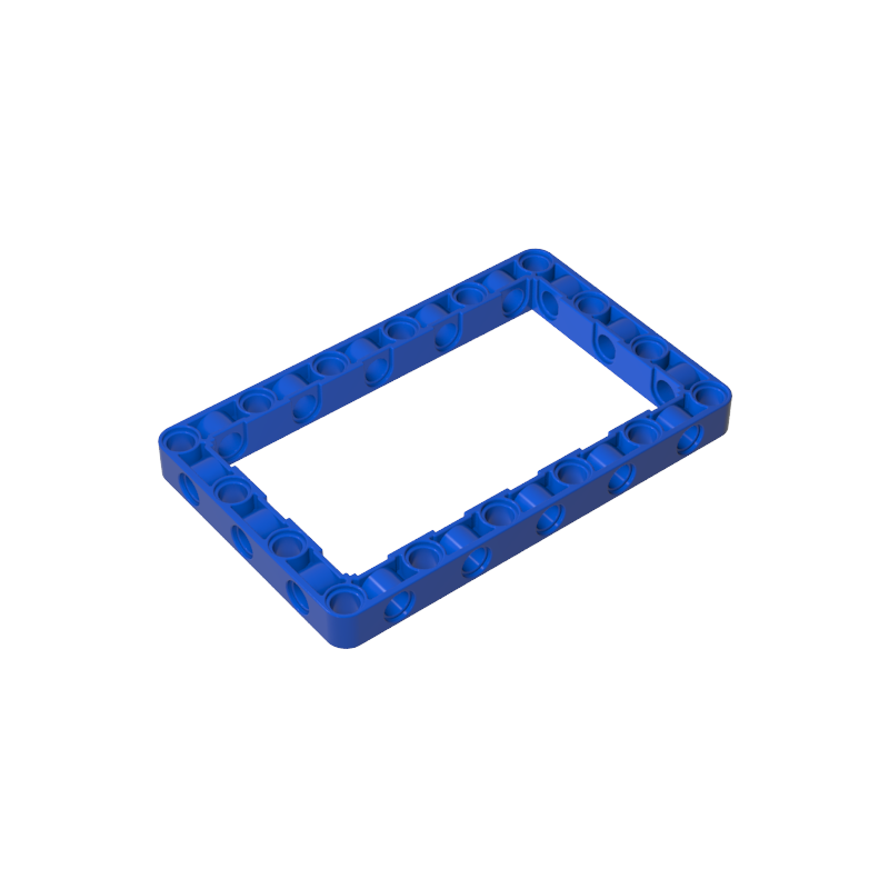 GOBRICKS GDS-1538 Technic Liftarm, Modified Frame Thick 7 x 11 Open Center - YWOBB