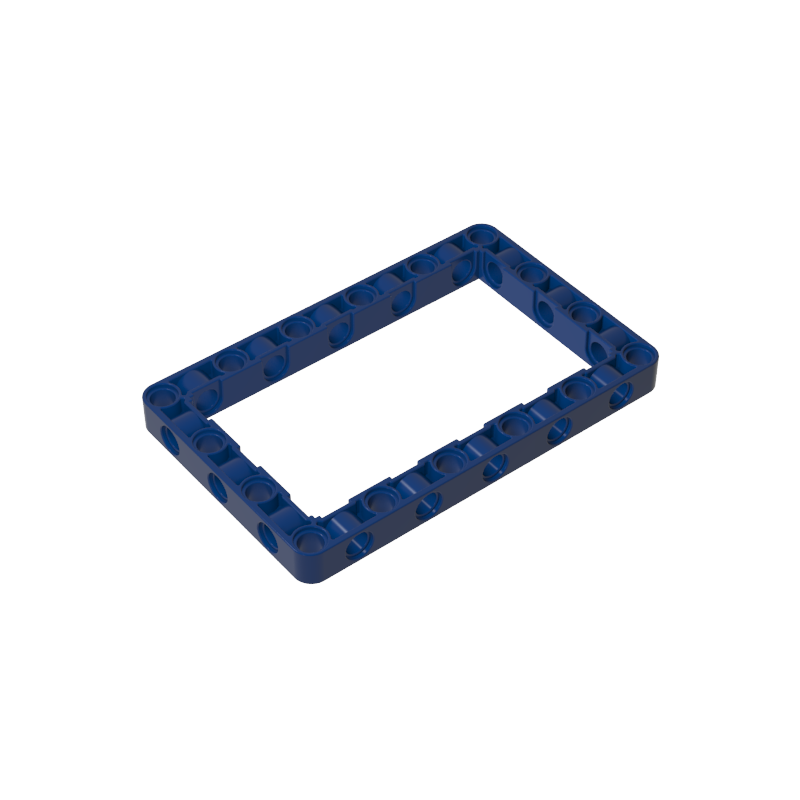 GOBRICKS GDS-1538 Technic Liftarm, Modified Frame Thick 7 x 11 Open Center - YWOBB