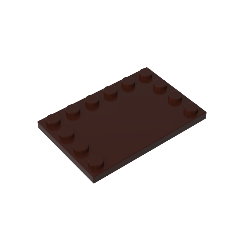 GOBRICKS GDS-757  Modified 4 x 6 with Studs on Edges - YWOBB