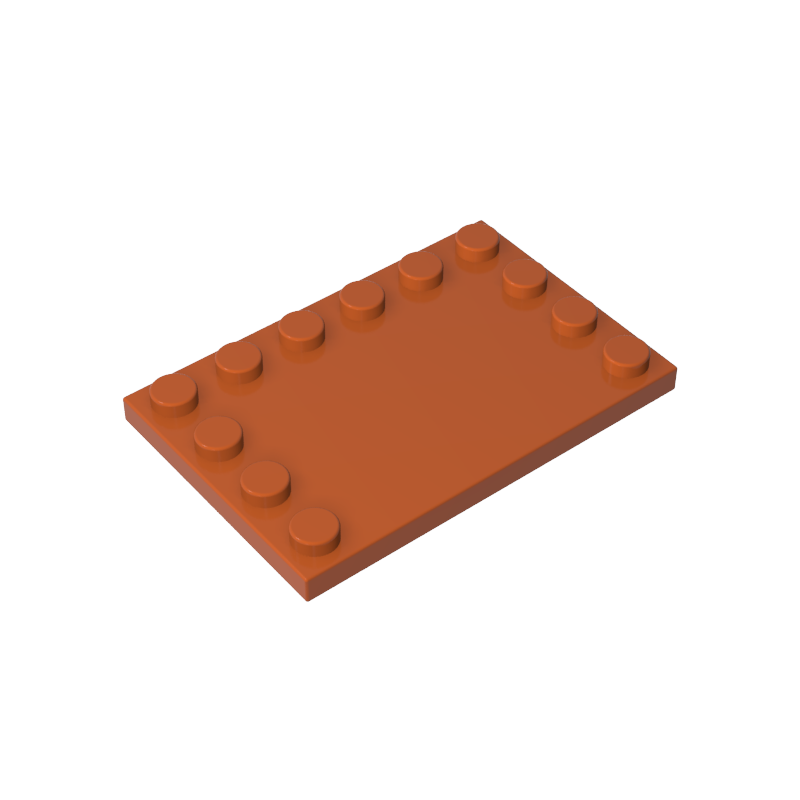 GOBRICKS GDS-757  Modified 4 x 6 with Studs on Edges - YWOBB