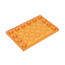 GOBRICKS GDS-757  Modified 4 x 6 with Studs on Edges - YWOBB