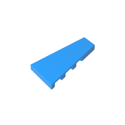 GOBRICKS GDS-90030 2 x 4 Wedge Panel ( Right ) - YWOBB