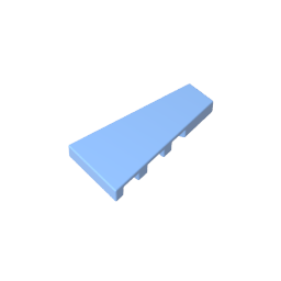 GOBRICKS GDS-90030 2 x 4 Wedge Panel ( Right ) - YWOBB