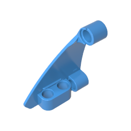 GOBRICKS GDS-90152 Technic Panel Curved #63 5 x 4 Tapered Left - YWOBB