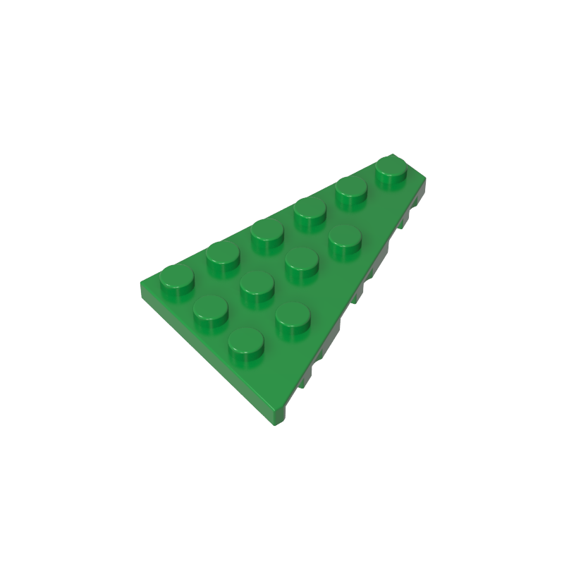 GOBRICKS GDS-90047 Wedge Plate 6 x 4 Right - YWOBB