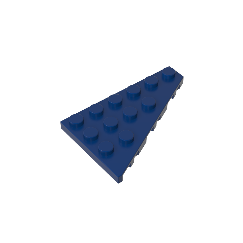 GOBRICKS GDS-90047 Wedge Plate 6 x 4 Right - YWOBB
