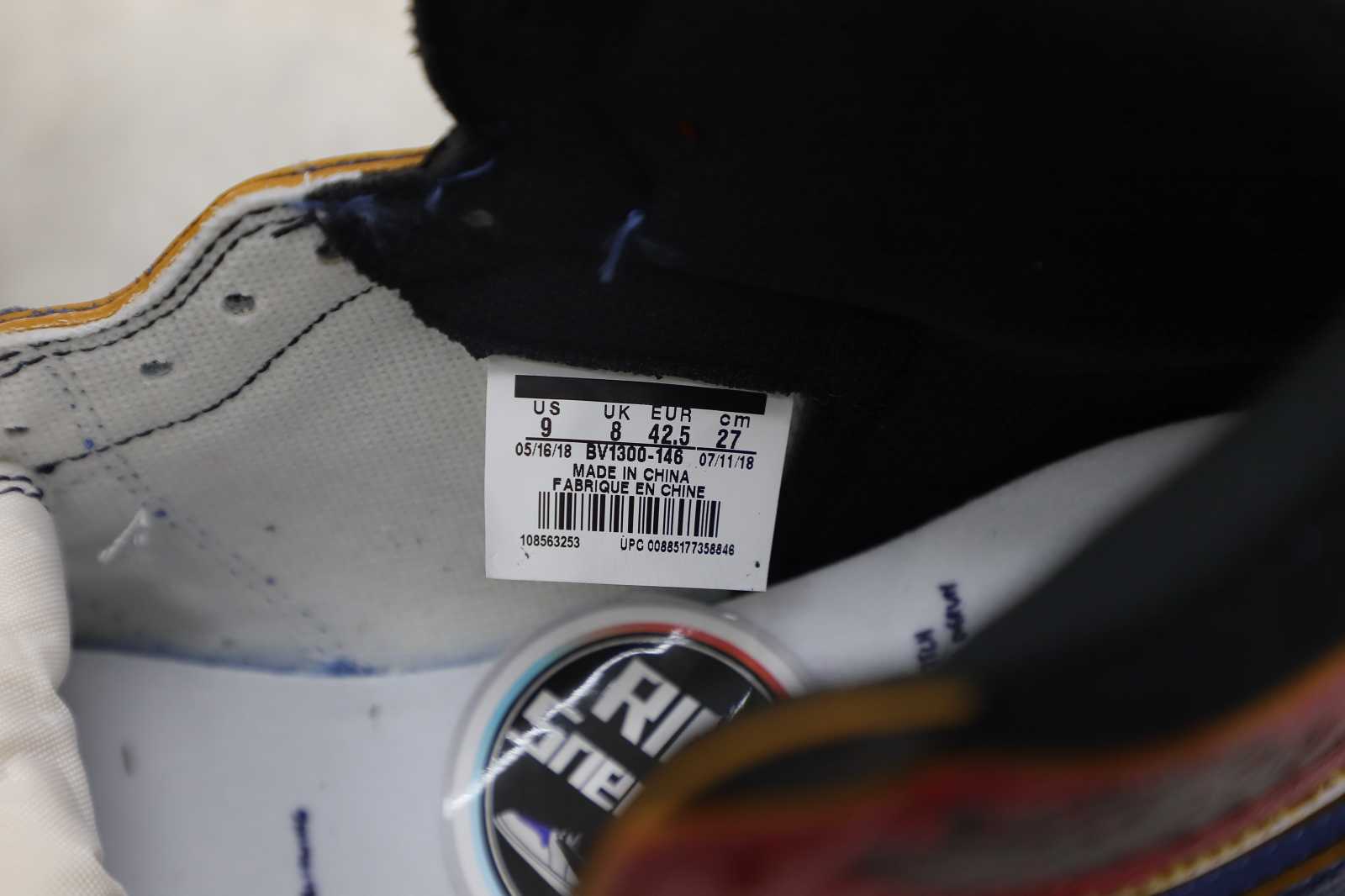 UNION LA X AIR JORDAN 1 RETRO HIGH NRG 'STORM BLUE' Free Shipping